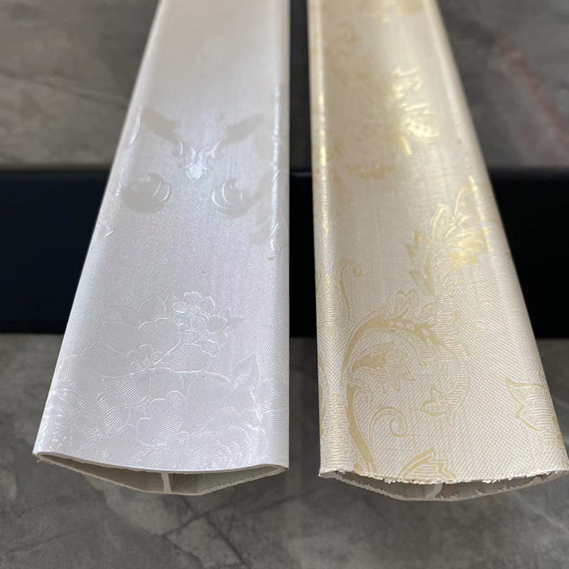 Villa trang trí Lines Laminate Flooring PVC Skirting Board 500g/M